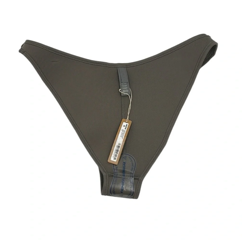 Skims Rubberized Scuba Swim Tanga Bikini Bottom Size Large
